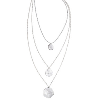 Three Row Paillette Graduated Pendant on a white background