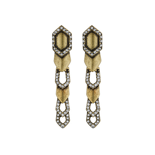 DECO CASCADE LINEAR EARRINGS on a white background
