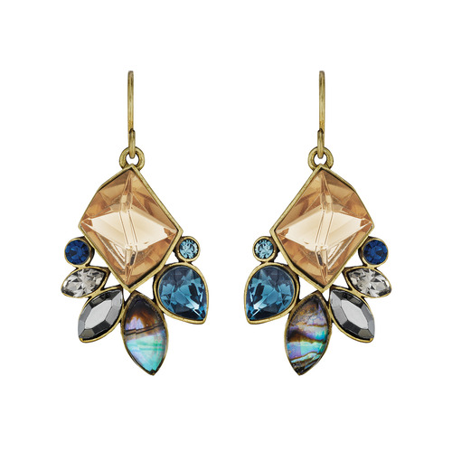 SUNSET ON THE SEINE DROP EARRINGS on a white background