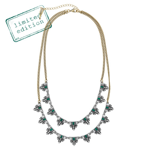 JARDINS DU TROCADERO TWO-ROW NECKLACE on a white background