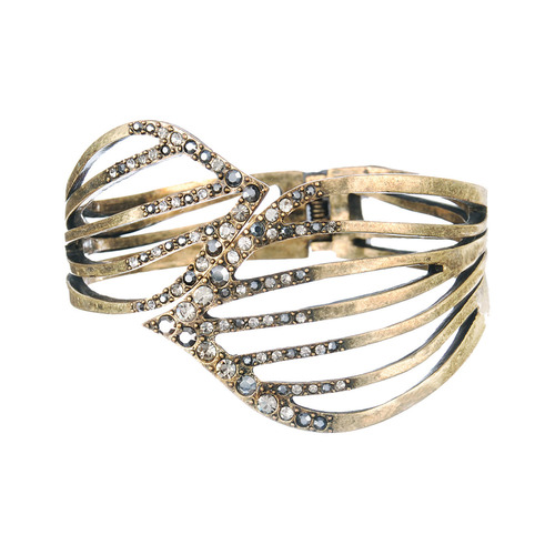 Cut Out Petal Hinged Cuff on a white background