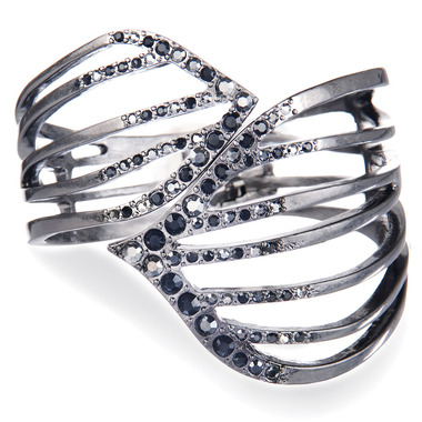 Cut Out Petal Hinged Cuff on a white background