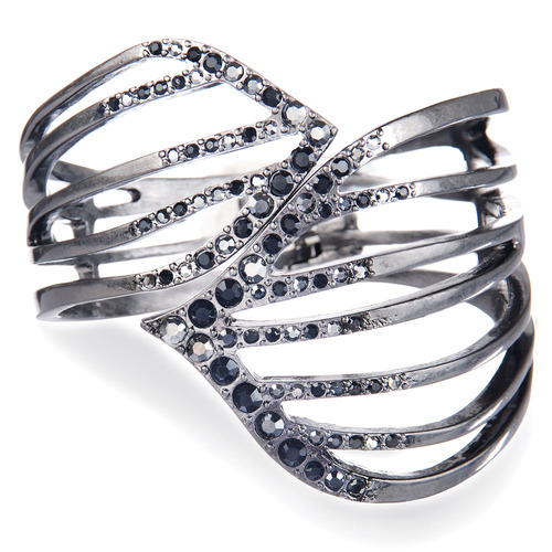 Cut Out Petal Hinged Cuff on a white background