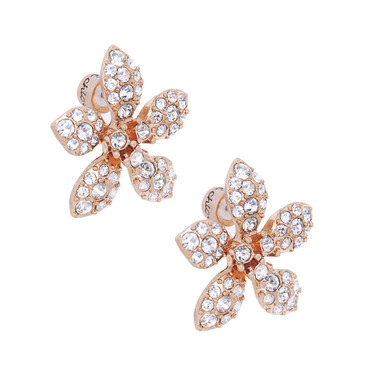Deco Flower Earrings on a white background