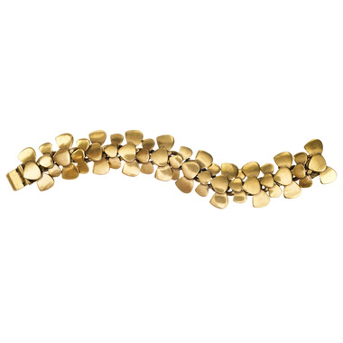 Metal Tear Drop Flex Bracelet on a white background