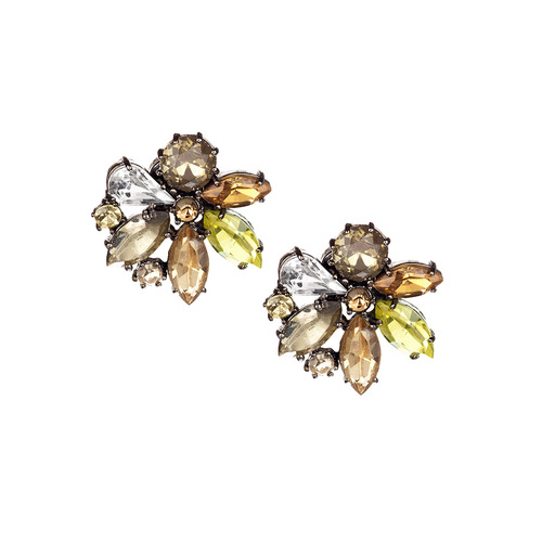 Color Burst Stud Earrings on a white background