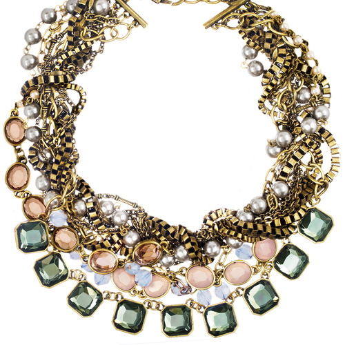 Multi-Strand Signature Torsade Necklace on a white background