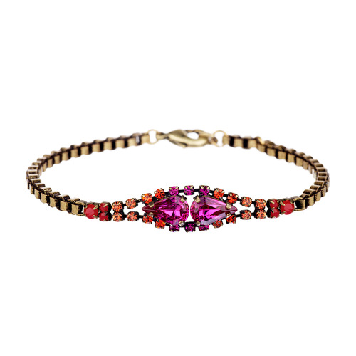 PETITE PEAR + CHAIN BRACELET on a white background
