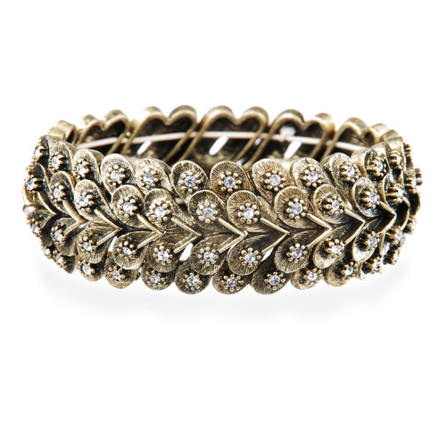 Modern Deco Stretch Bracelet on a white background