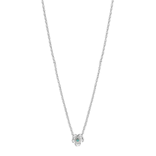 Petite Fleur Tiny Pendant on a white background