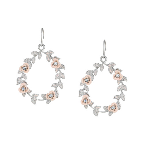 Briar Rose Garland Earrings on a white background
