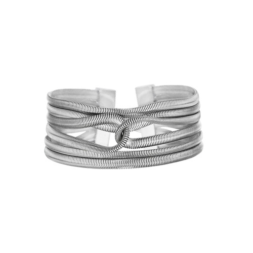 Multi-Row Snake Chain Bracelet on a white background