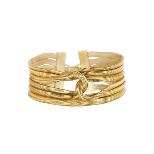 Multi-Row Snake Chain Bracelet on a white background