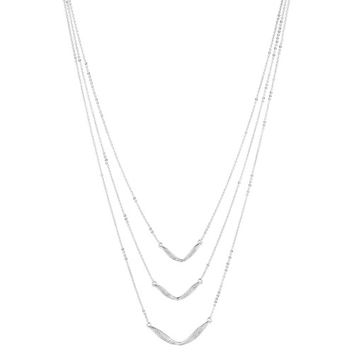 Radiant Reeds Three-Row Necklace on a white background