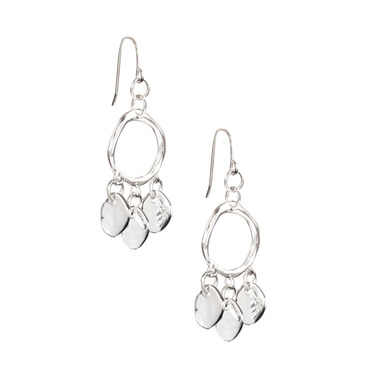 Paillette Mini Chandelier Earrings on a white background
