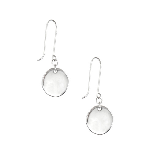 Paillette Single Drop Earrings on a white background