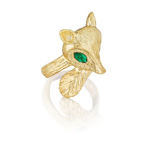 Fox Wrap Ring on a white background