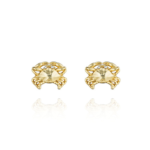 Little Pinchers Crab Stud Earrings on a white background