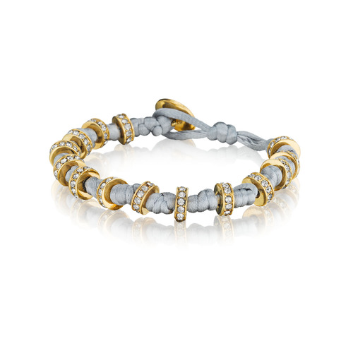 Knots + Bolts Wrap Bracelet on a white background