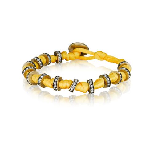 Knots + Bolts Wrap Bracelet on a white background