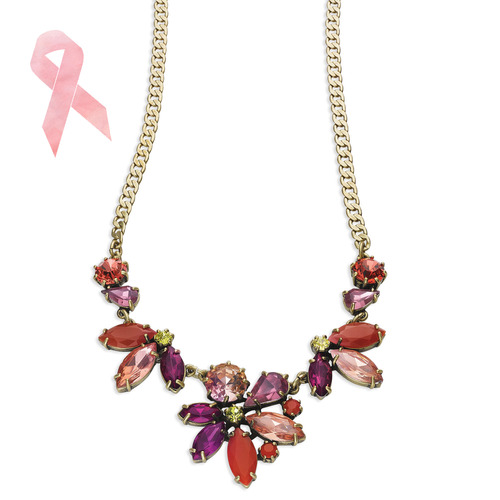 Color Burst Collar Necklace on a white background