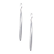 Sculpted Metal Stick Earrings