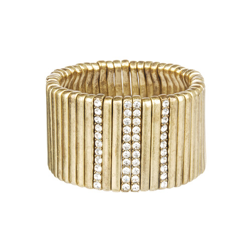 Pave Stick Stretch Bracelet on a white background