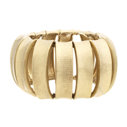Metal Bar Stretch Bracelet on a white background